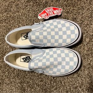 Vans Checkered Slip-On Shoes - Blue